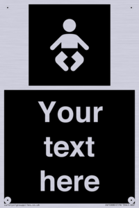 Custom information: black panel baby change